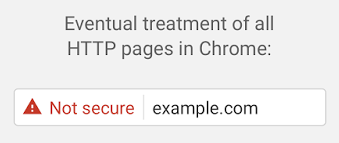 Notifikasi Not Secure di browser Chrome